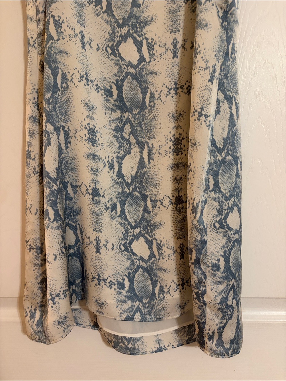 Storia Snakeskin Print Mini Slip Dress - Size L - Spring Wedding Guest Dress - Picture 7 of 11